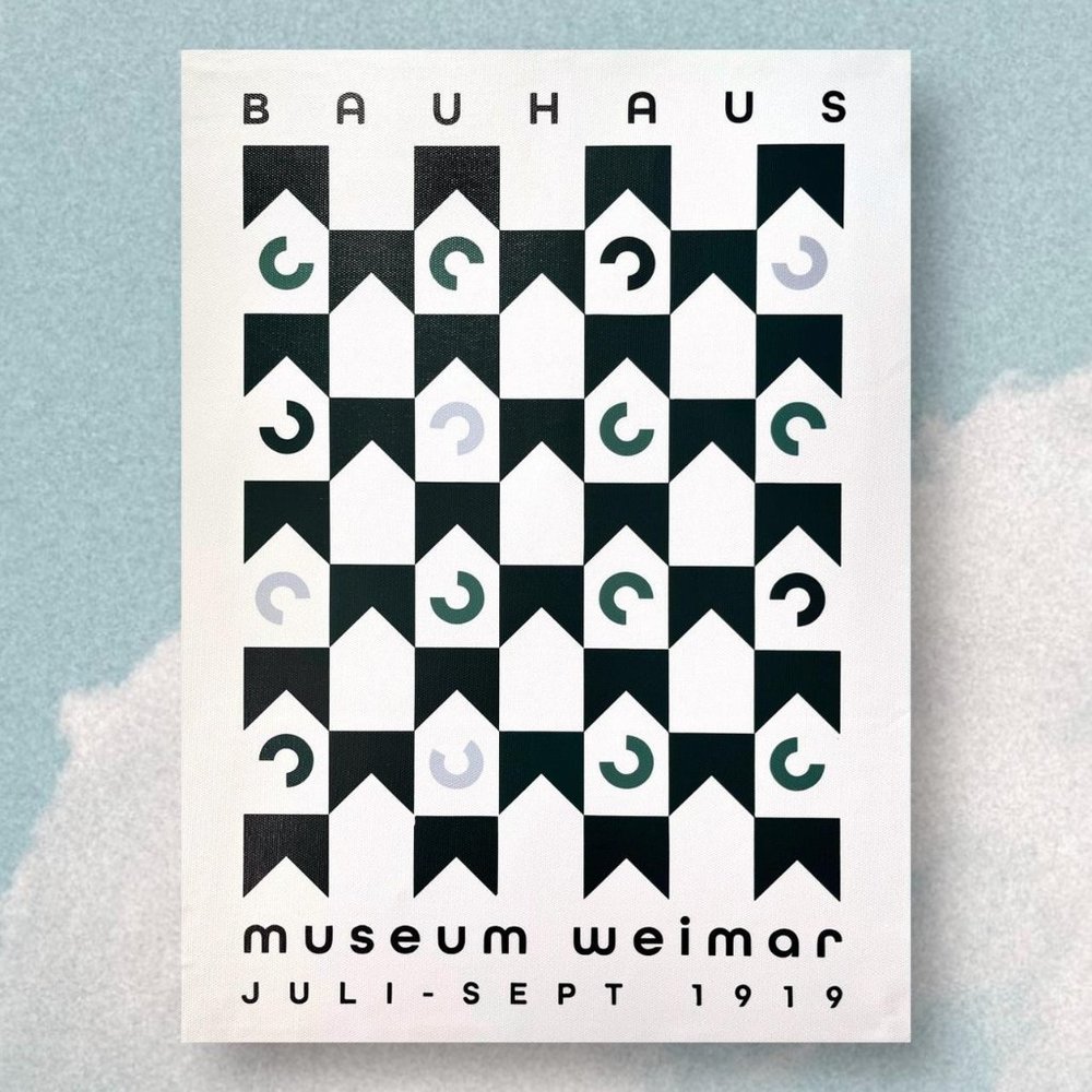 1919 Bauhaus canvas poster, BRAND NEW